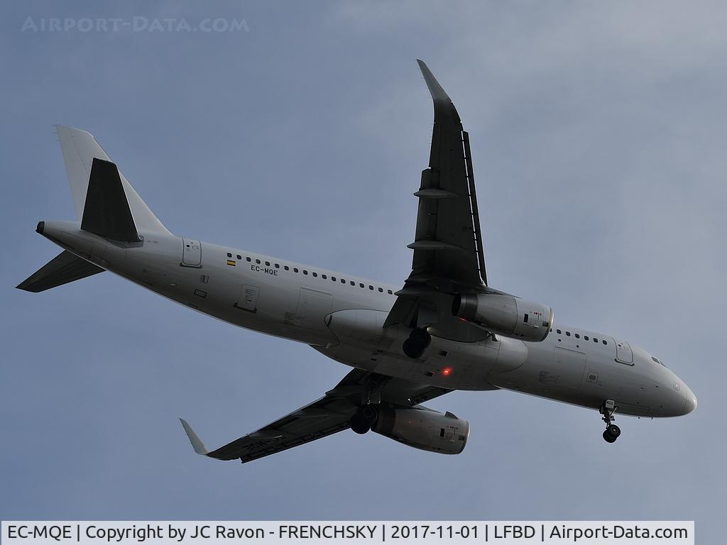 EC-MQE, 2017 Airbus A320-232 C/N 7585, Vueling VY2915 from Barcelona (BCN) landing runway 23