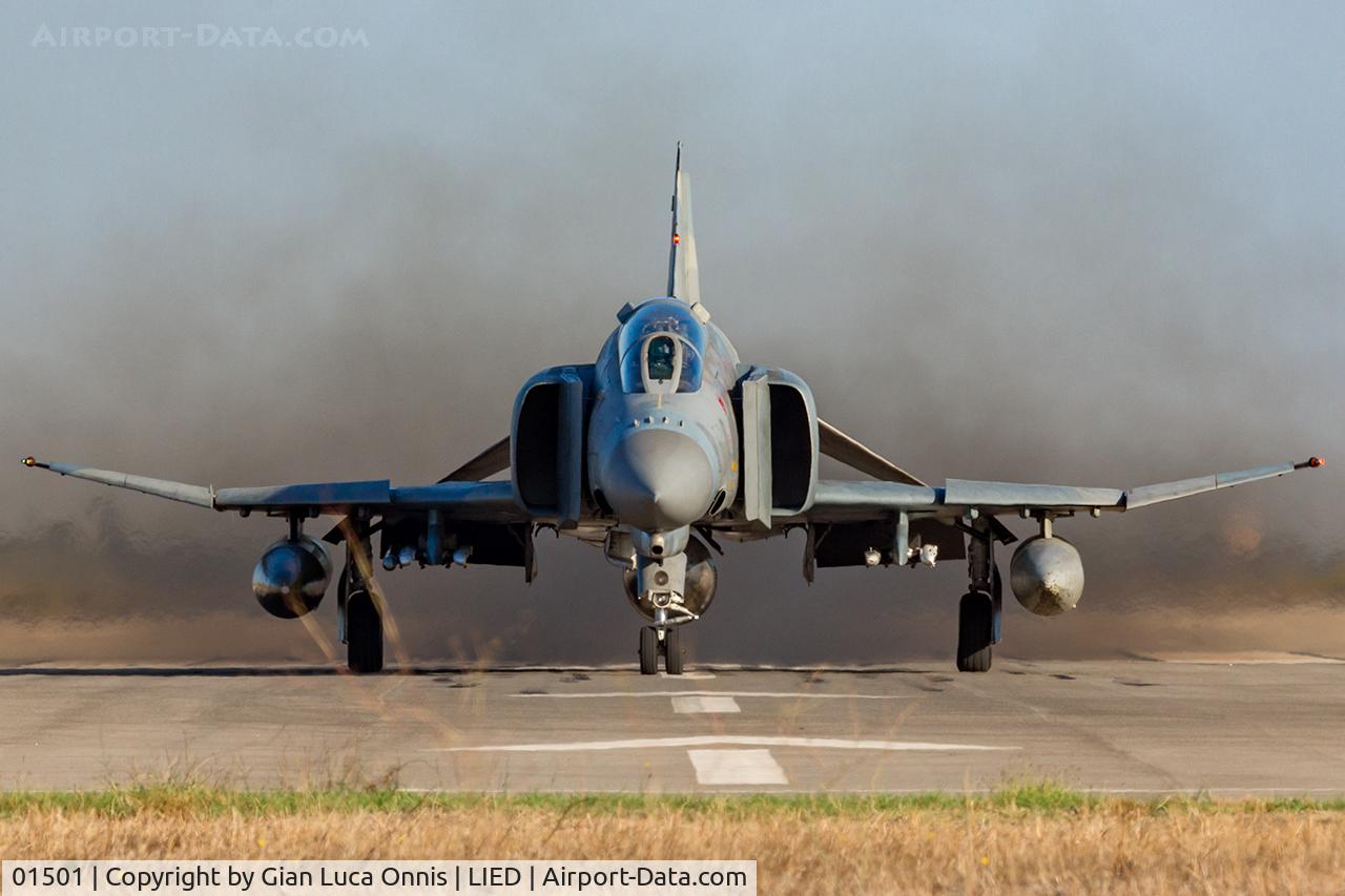 01501, 1974 McDonnell Douglas F-4E AUP Phantom II C/N 4443, taxi way
