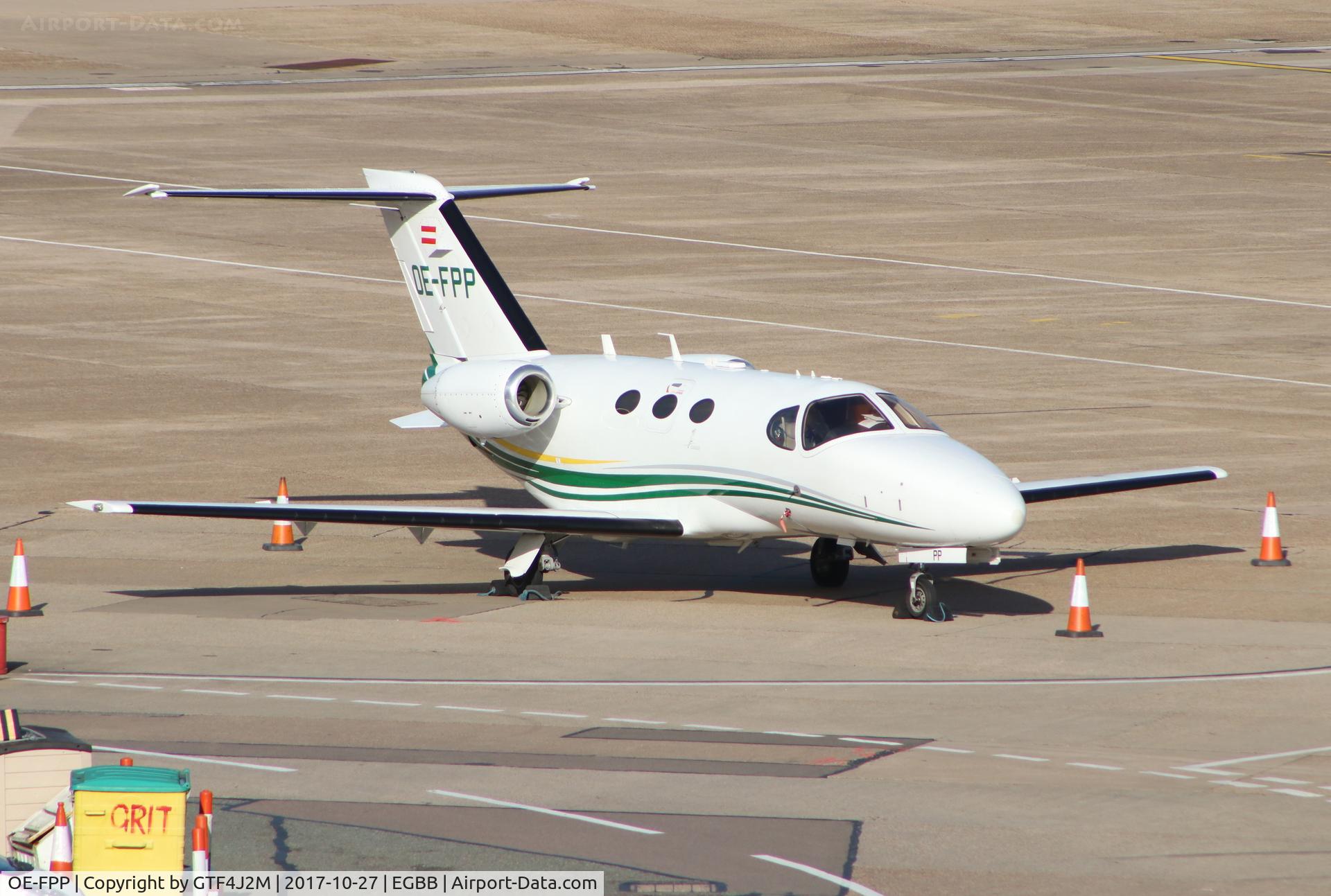 OE-FPP, 2009 Cessna 510 Citation Mustang Citation Mustang C/N 510-0186, OE-FPP at Birmingham 27.10.17