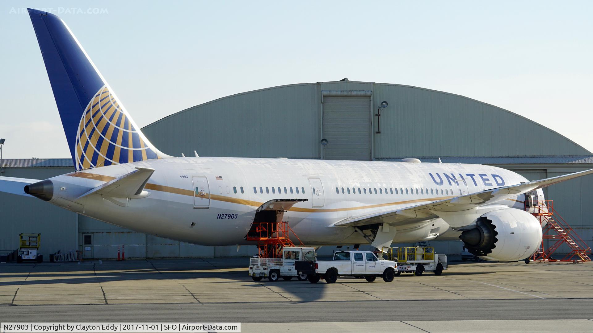 N27903, 2012 Boeing 787-8 Dreamliner C/N 34823, SFO 2017.