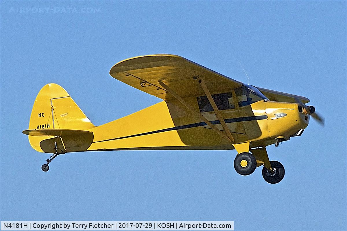 N4181H, 1948 Piper PA-15 Vagabond C/N 15-64, at 2017 EAA AirVenture at Oshkosh