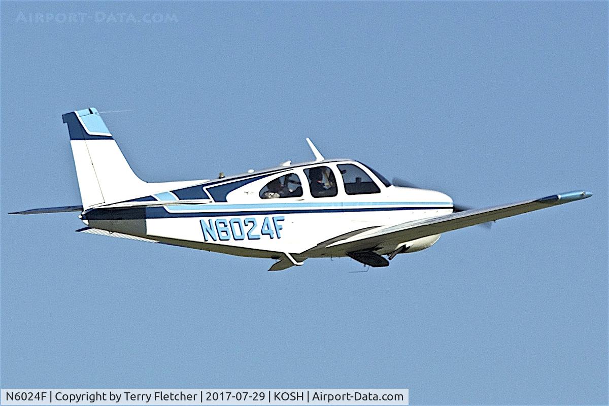 N6024F, 1965 Beech 35-C33 Debonair C/N CD-879, at 2017 EAA AirVenture at Oshkosh