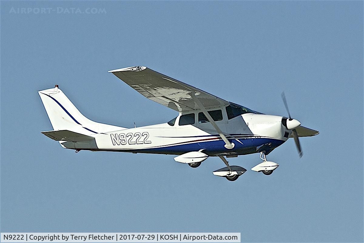 N9222, 1962 Cessna 182E Skylane C/N 18254216, at 2017 EAA AirVenture at Oshkosh