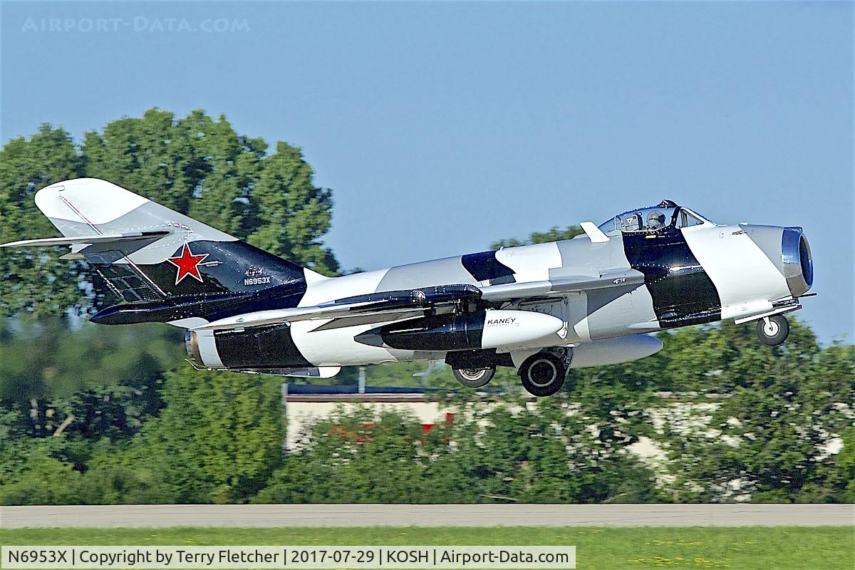 N6953X, PZL-Mielec Lim-6 (MiG-17) C/N 1J0511, at 2017 EAA AirVenture at Oshkosh