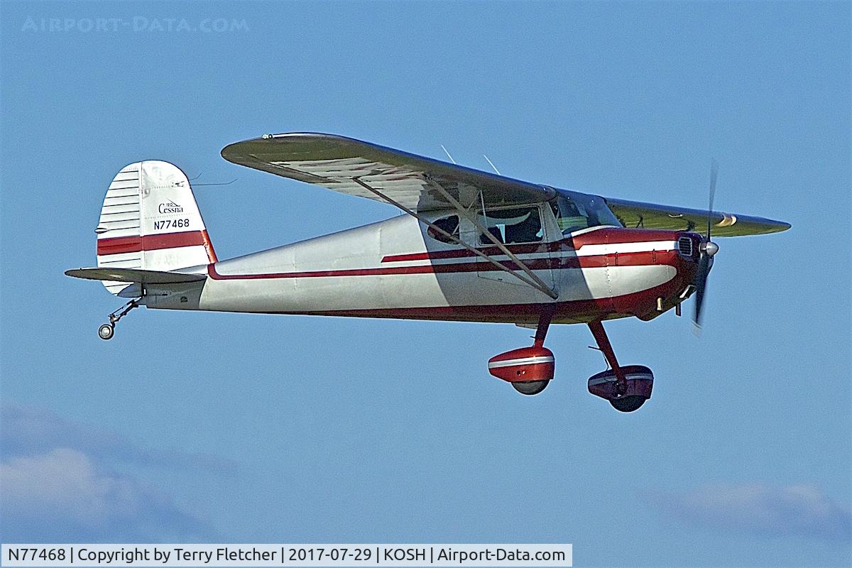 N77468, 1946 Cessna 120 C/N 11912, at 2017 EAA AirVenture at Oshkosh