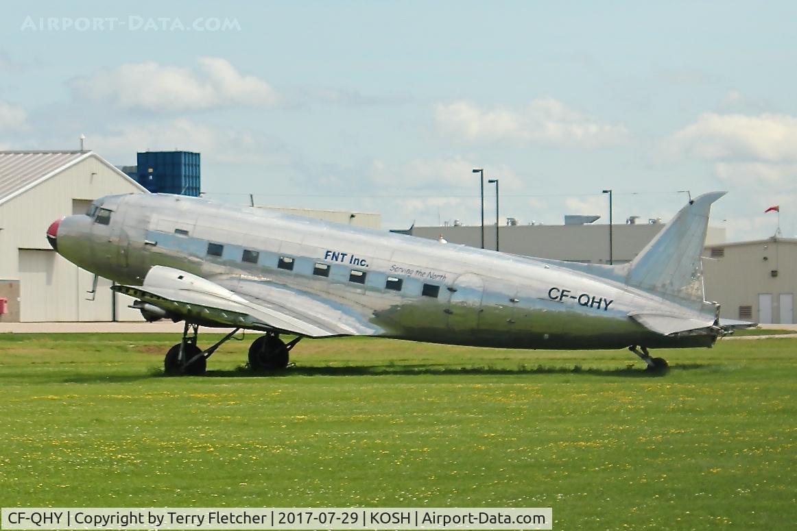 CF-QHY, 1944 Douglas DC3C-S1C3G (C-47B) C/N 14560, In Basler's yard at Oshkosh
