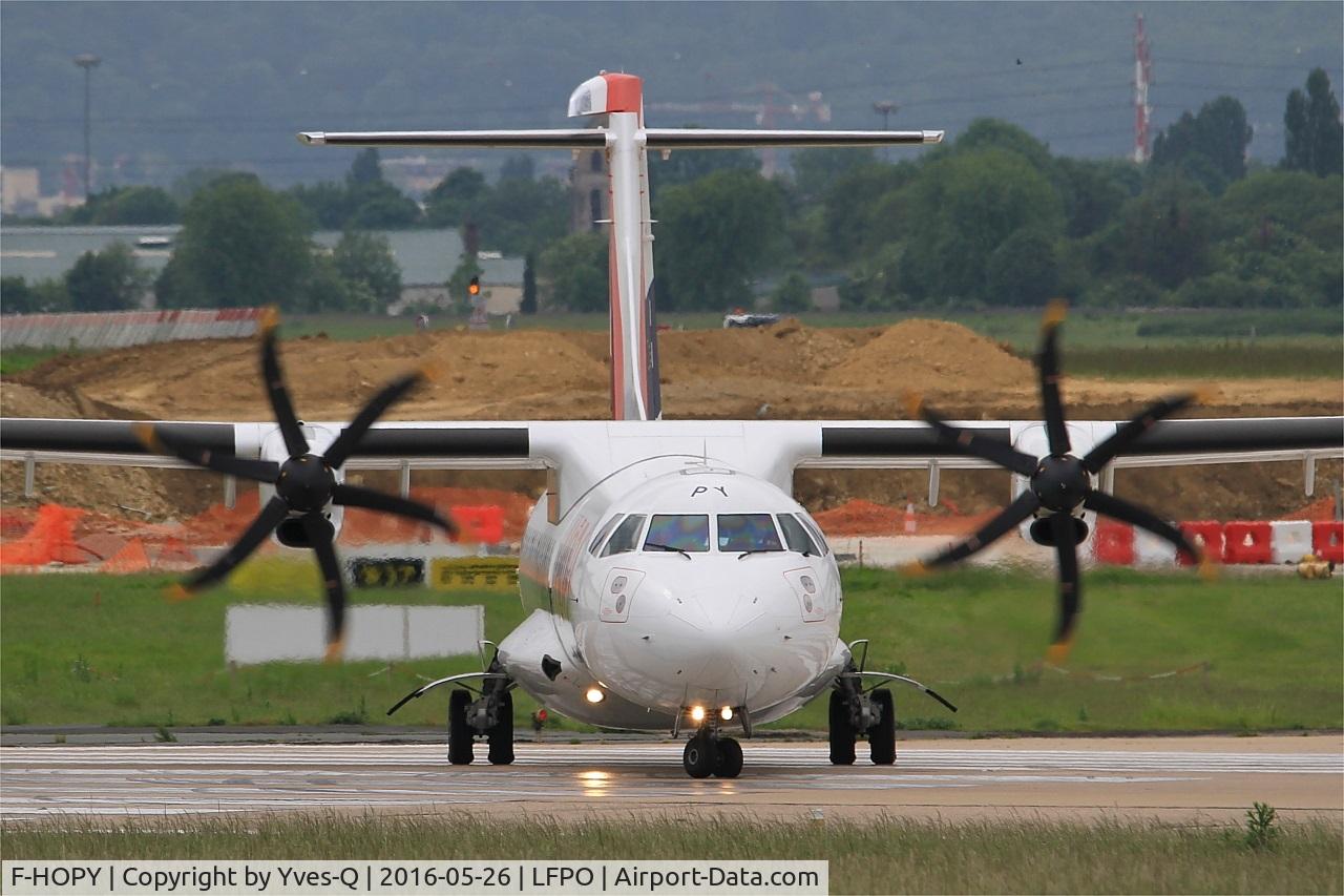 F-HOPY, 2015 ATR 72-600 (72-212A) C/N 1237, ATR 72-600, Lining up rwy 08, Paris-Orly airport (LFPO-ORY)