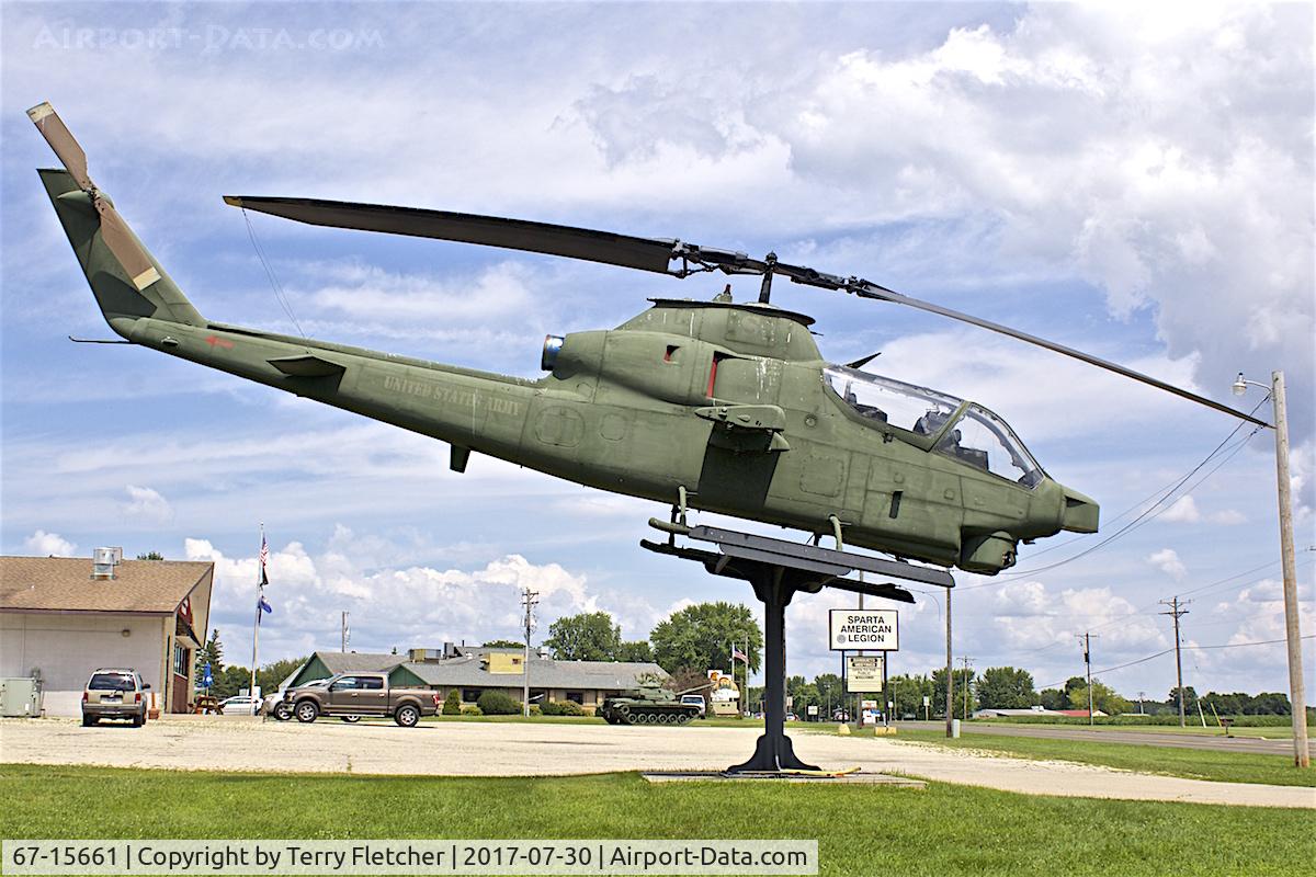 67-15661, 1967 Bell AH-1F Cobra C/N 20325, Preserved at the American Legion in Sparta , Wisconsin