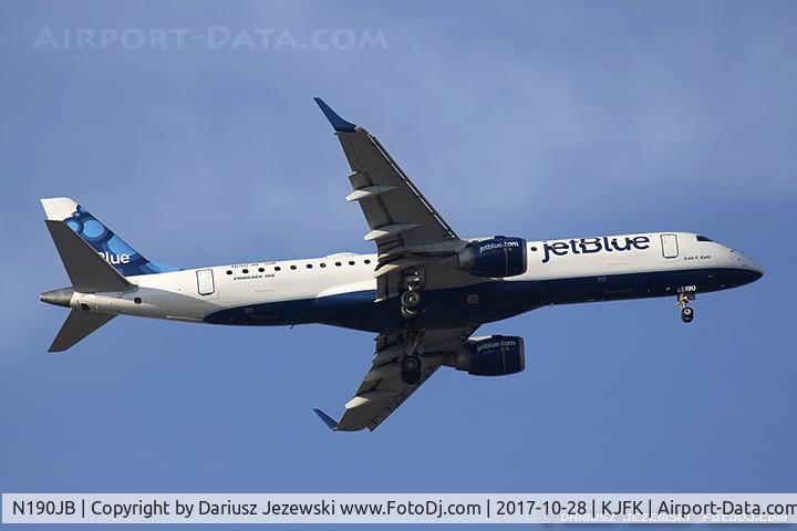 N190JB, 2005 Embraer 190AR (ERJ-190-100IGW) C/N 19000011, Embraer 190AR (ERJ-190-100IGW) 