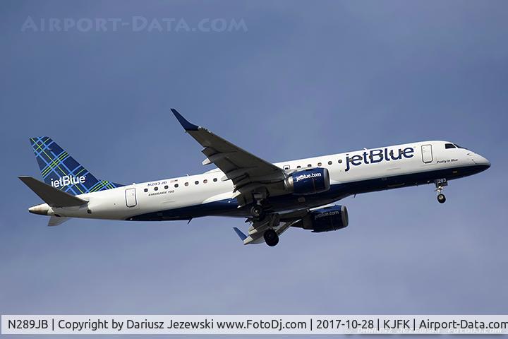 N289JB, 2008 Embraer 190AR (ERJ-190-100IGW) C/N 19000002, Embraer 190AR (ERJ-190-100IGW) 
