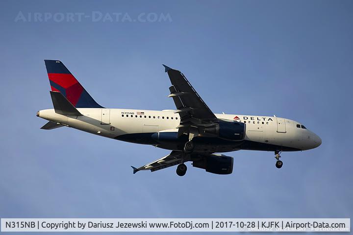 N315NB, 2000 Airbus A319-114 C/N 1230, Airbus A319-114 - Delta Air Lines  C/N 1230, N315NB