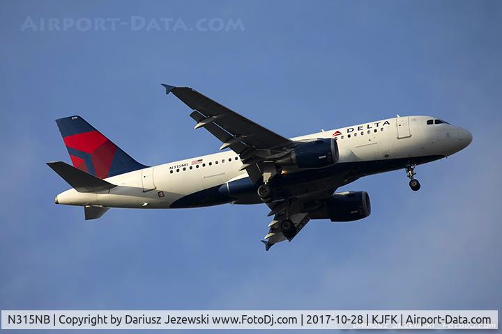 N315NB, 2000 Airbus A319-114 C/N 1230, Airbus A319-114 - Delta Air Lines  C/N 1230, N315NB