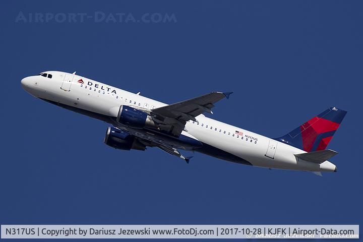 N317US, 1991 Airbus A320-211 C/N 197, Airbus A320-211 - Delta Air Lines  C/N 197, N317US