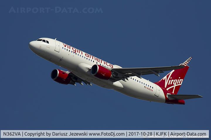 N362VA, 2016 Airbus A320-214 C/N 6965, Airbus A320-214 - Virgin America  C/N 6965, N362VA