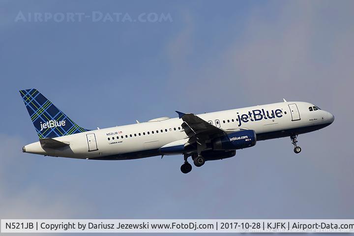 N521JB, 2001 Airbus A320-232 C/N 1452, Airbus A320-232 