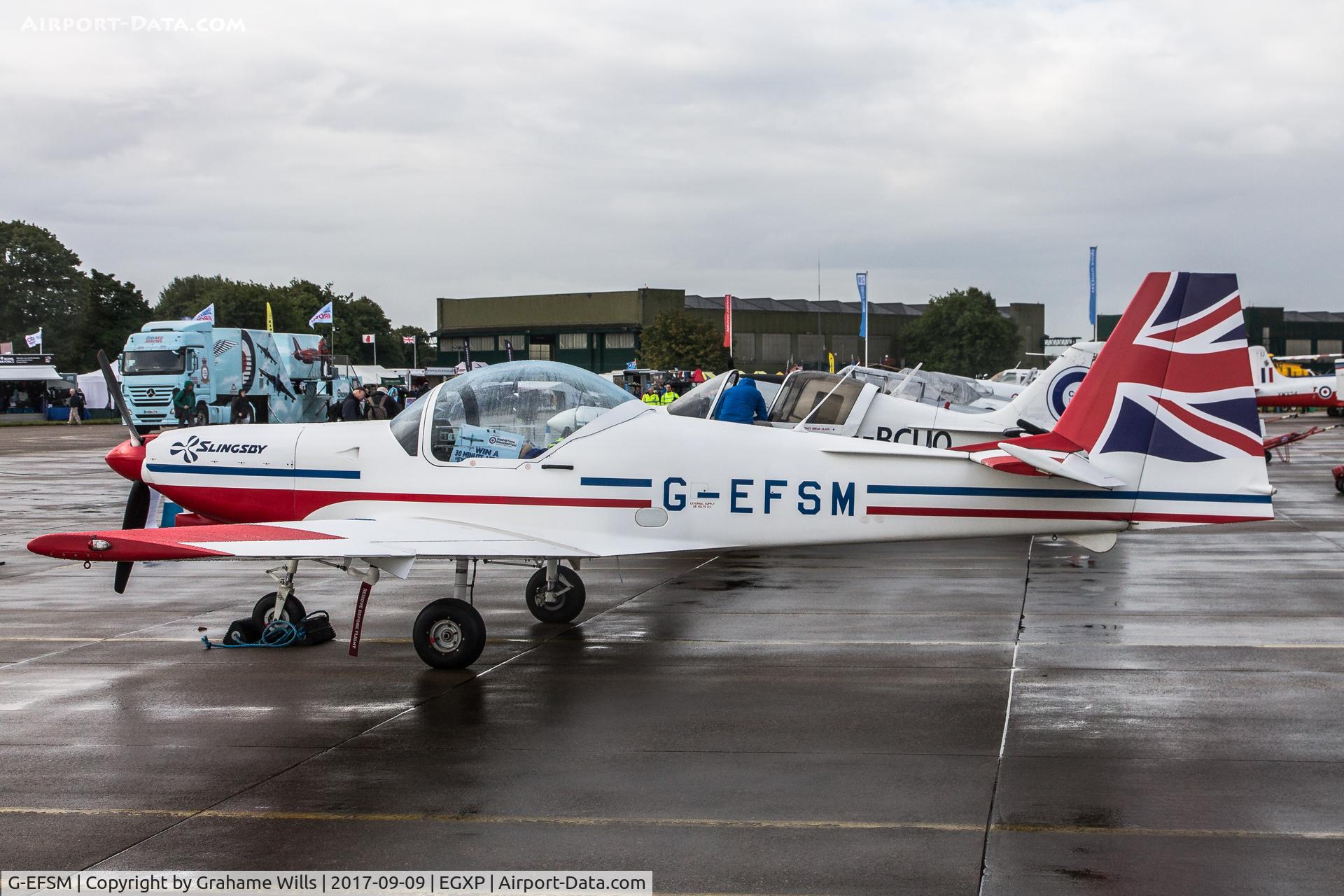 G-EFSM, 1989 Slingsby T-67M-260 Firefly C/N 2072, Slingsby T67M Firefly 260 G-EFSM Anglo Europe Aviation Scampton Air Show 2017
