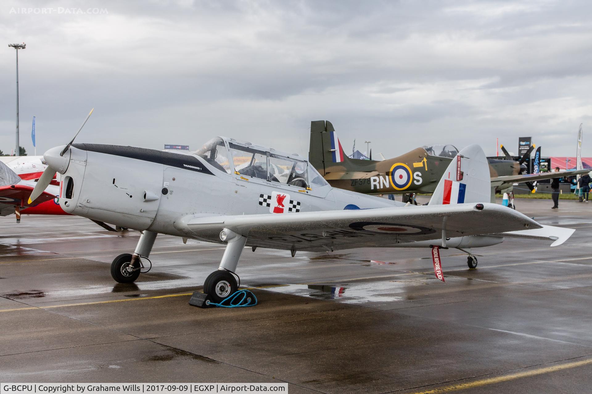 G-BCPU, 1953 De Havilland DHC-1 Chipmunk T.10 C/N C1/0839, Chipmunk T10 WP973 (G-BCPU) Scampton Air Show 2017