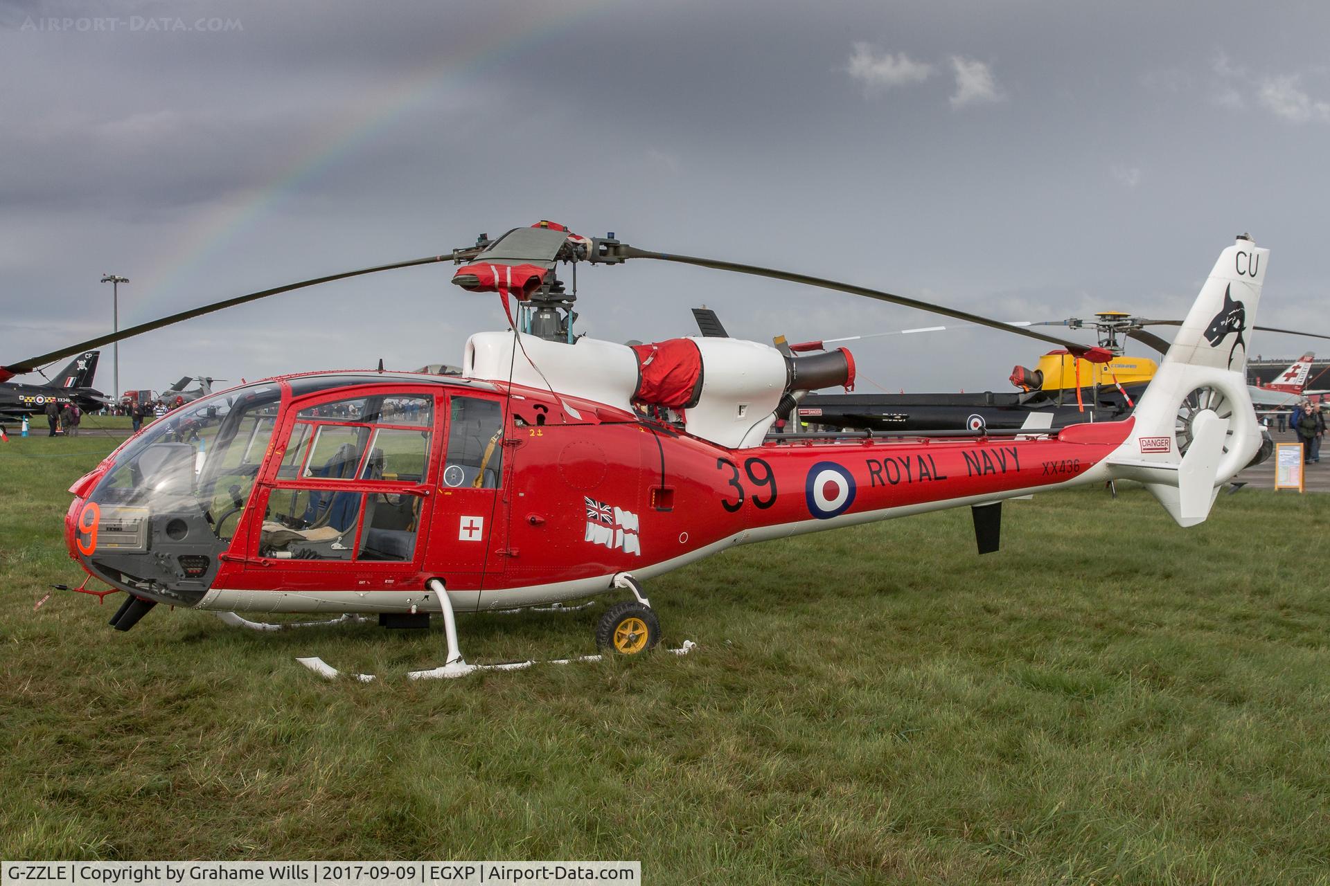 G-ZZLE, 1976 Westland SA-341C Gazelle HT2 C/N WA1402, Gazelle HT2 XX436/CU/39 (G-ZZLE) Gazelle Squadron