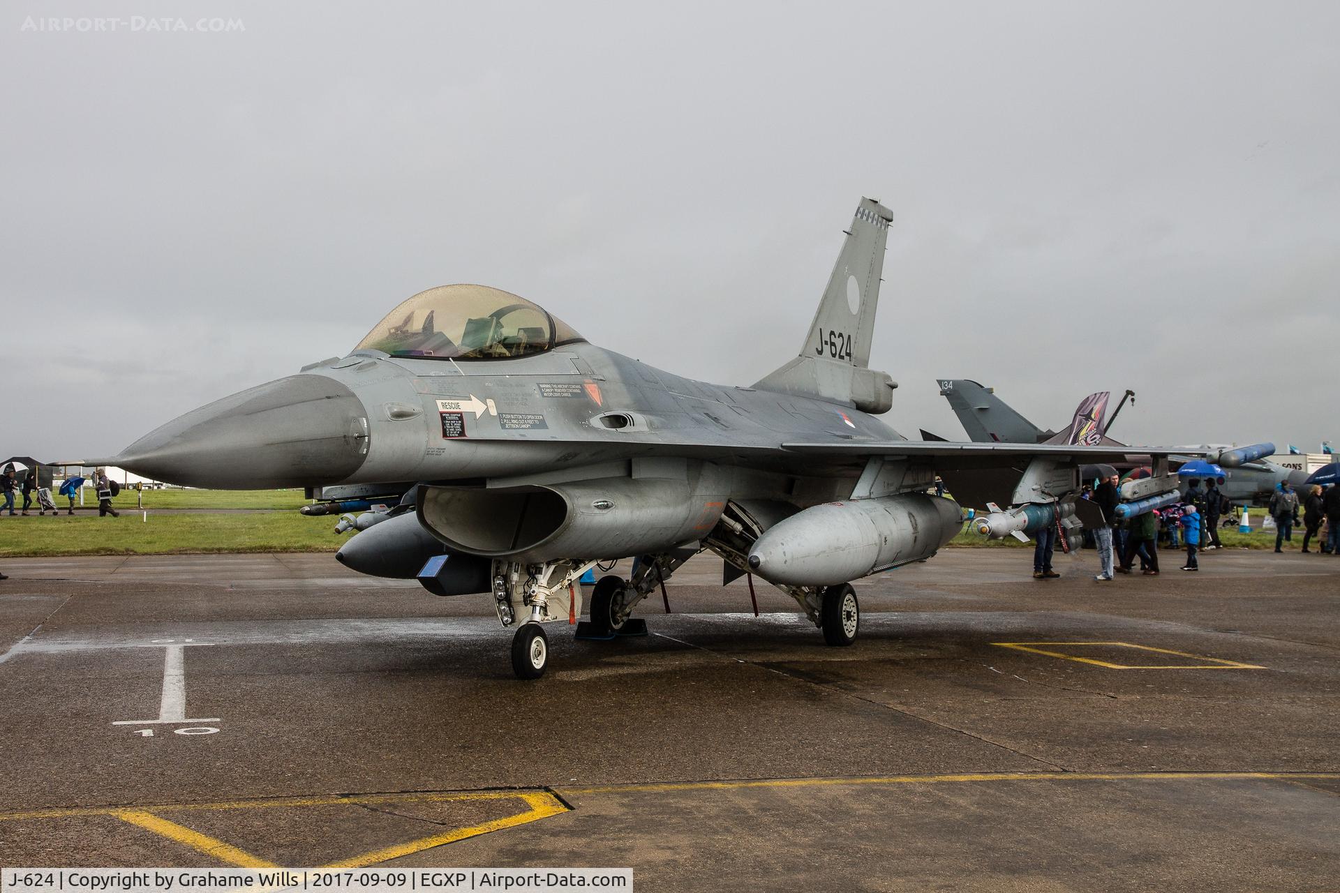 J-624, Fokker F-16A Fighting Falcon C/N 6D-56, F-16AM J-624 322 Sqd R Netherlands AF, Scampton Air Show 2017