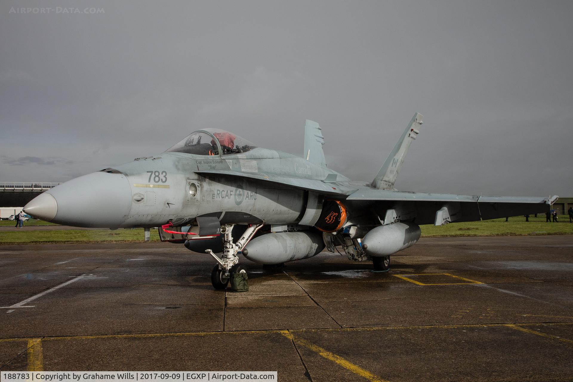 188783, 1987 McDonnell Douglas CF-188A Hornet C/N 0567/A474, CF-188A 188783 433 Sqd R Canadian AF, Scampton Air Show 2017