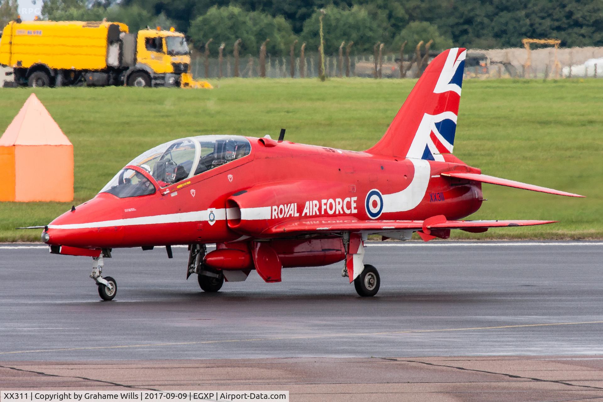 XX311, 1980 Hawker Siddeley Hawk T.1 C/N 147/312136, HS Hawk T1 XX311 Red Arrowa RAF, Scampton Air Show 2017