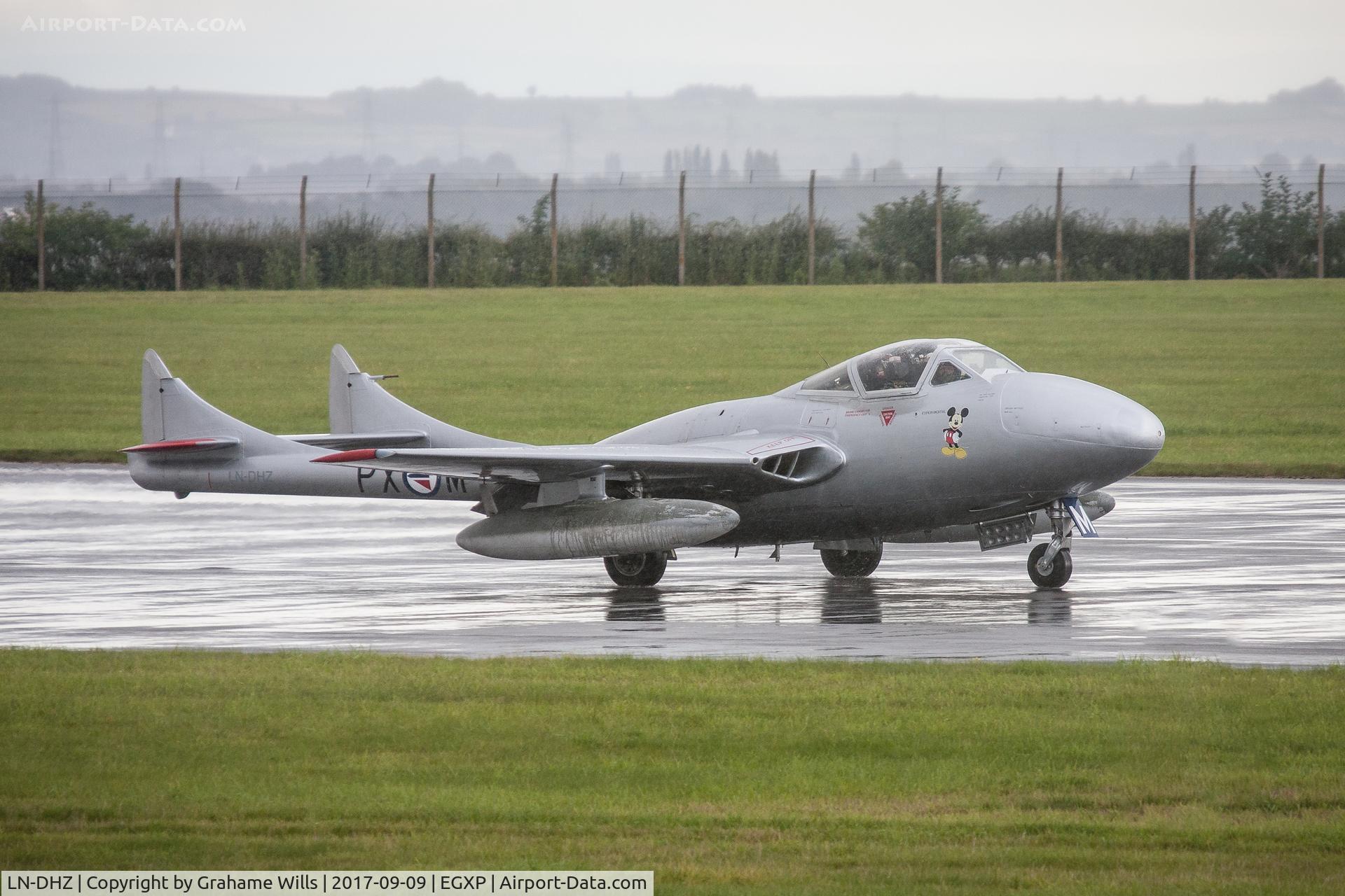 LN-DHZ, 1959 De Havilland (F+W Emmen) Vampire T55 (DH-115) C/N 990, DH Vampire T55 LN-DHZ/PX-M Norwegian Air Force Historical Sqd
Scampton Air Show 2017