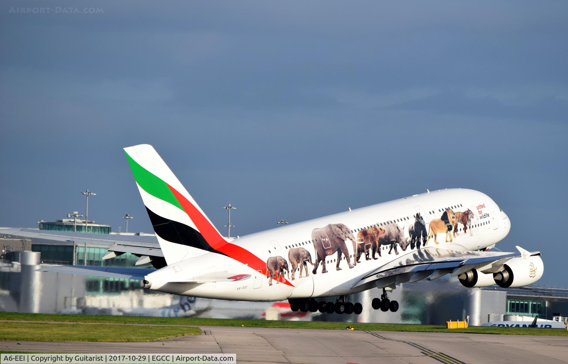 A6-EEI, 2012 Airbus A380-861 C/N 123, At Manchester