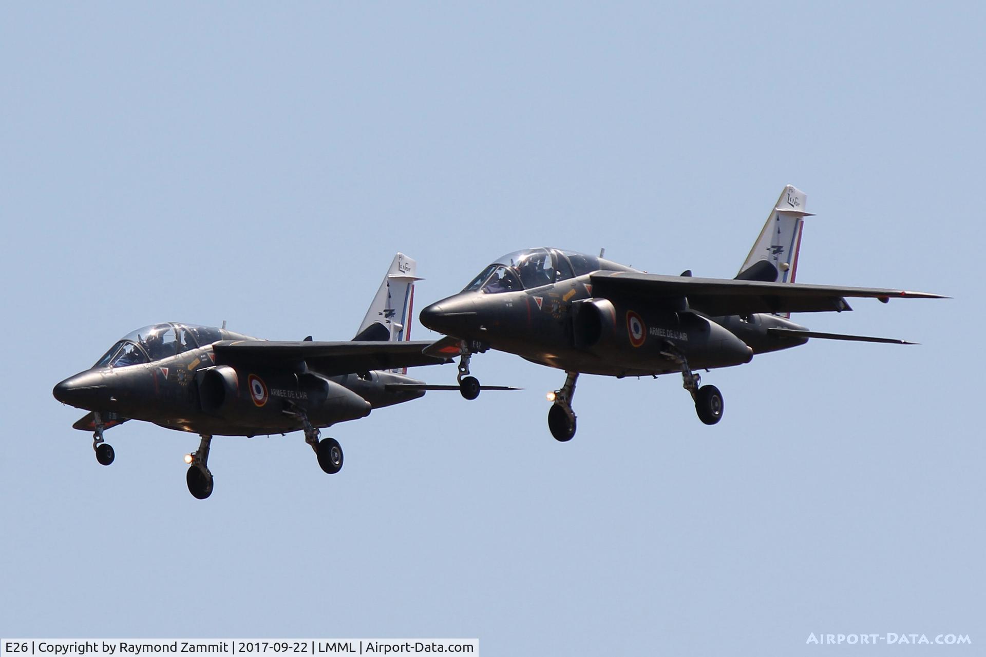 E26, Dassault-Dornier Alpha Jet E C/N E26, Dornier Alphajet E26/705-ND French Air Force