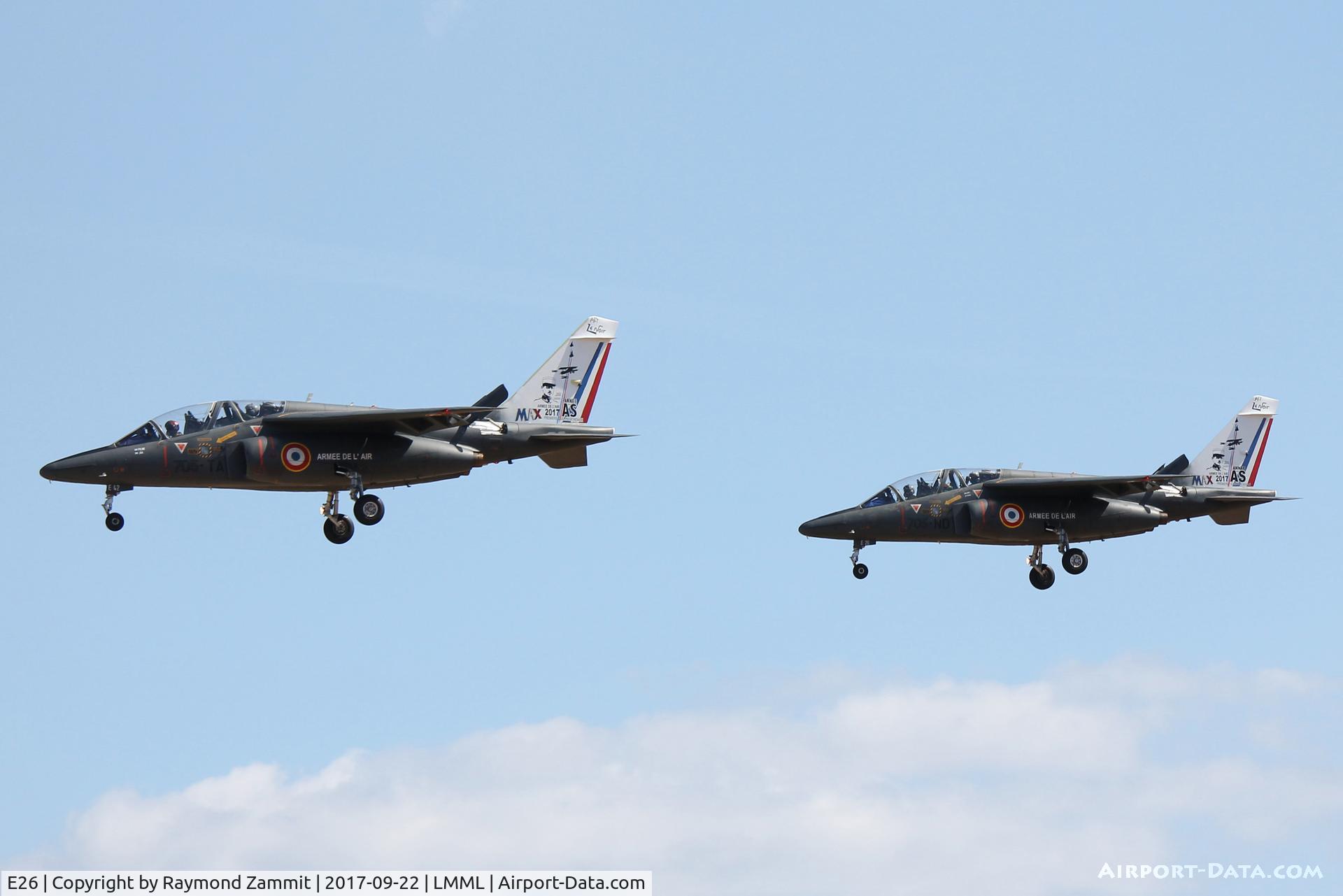 E26, Dassault-Dornier Alpha Jet E C/N E26, Dornier Alphajet E26/705-ND French Air Force