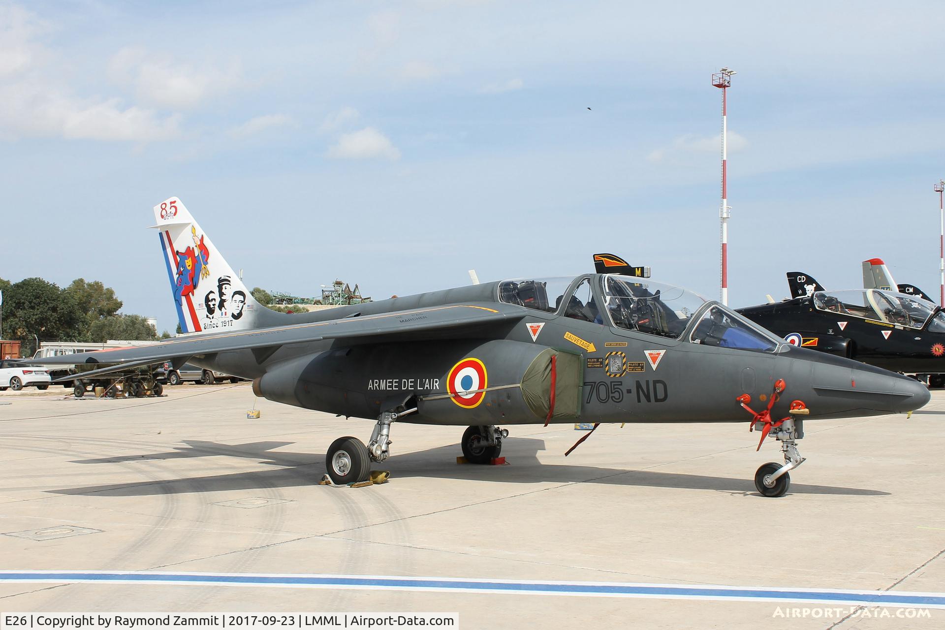 E26, Dassault-Dornier Alpha Jet E C/N E26, Dornier Alphajet E E26/705ND French Air Force
