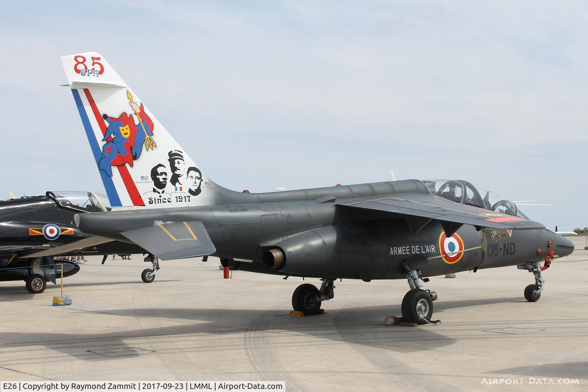 E26, Dassault-Dornier Alpha Jet E C/N E26, Dornier Alphajet E E26/705-ND French Air Force