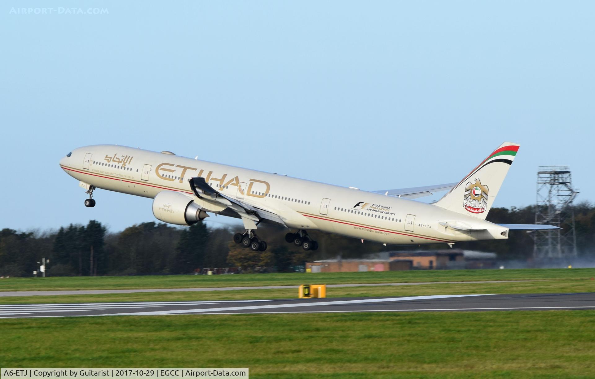 A6-ETJ, 2012 Boeing 777-3FX/ER C/N 39685, At Manchester