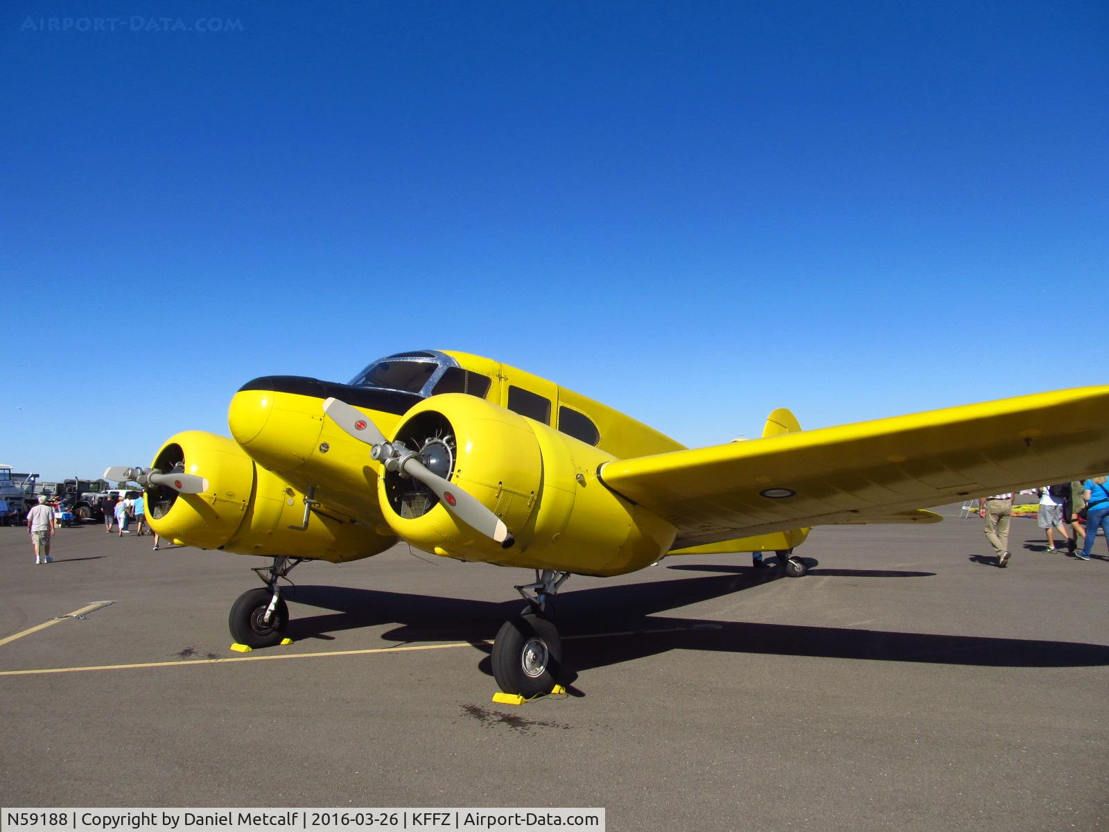 N59188, 1942 Cessna T-50 Bobcat Bobcat C/N 3084, Falcon Field Municipal Airport Open House 2016