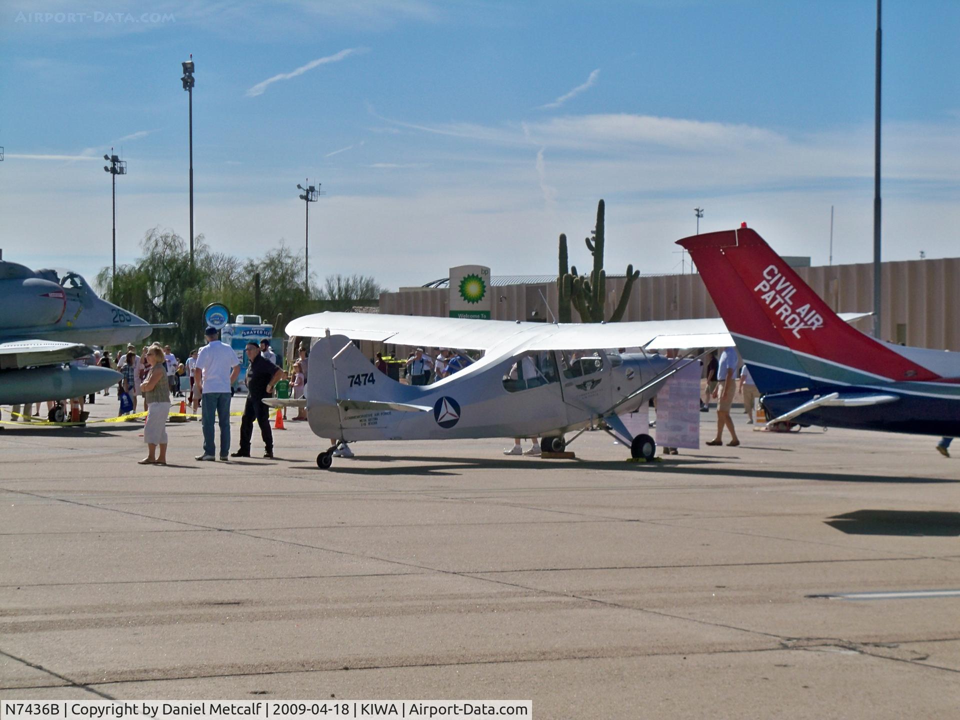 N7436B, 1956 Champion 7EC C/N 7EC-474, Phoenix-Mesa Gateway Airport Gateway Aviation Day 2011