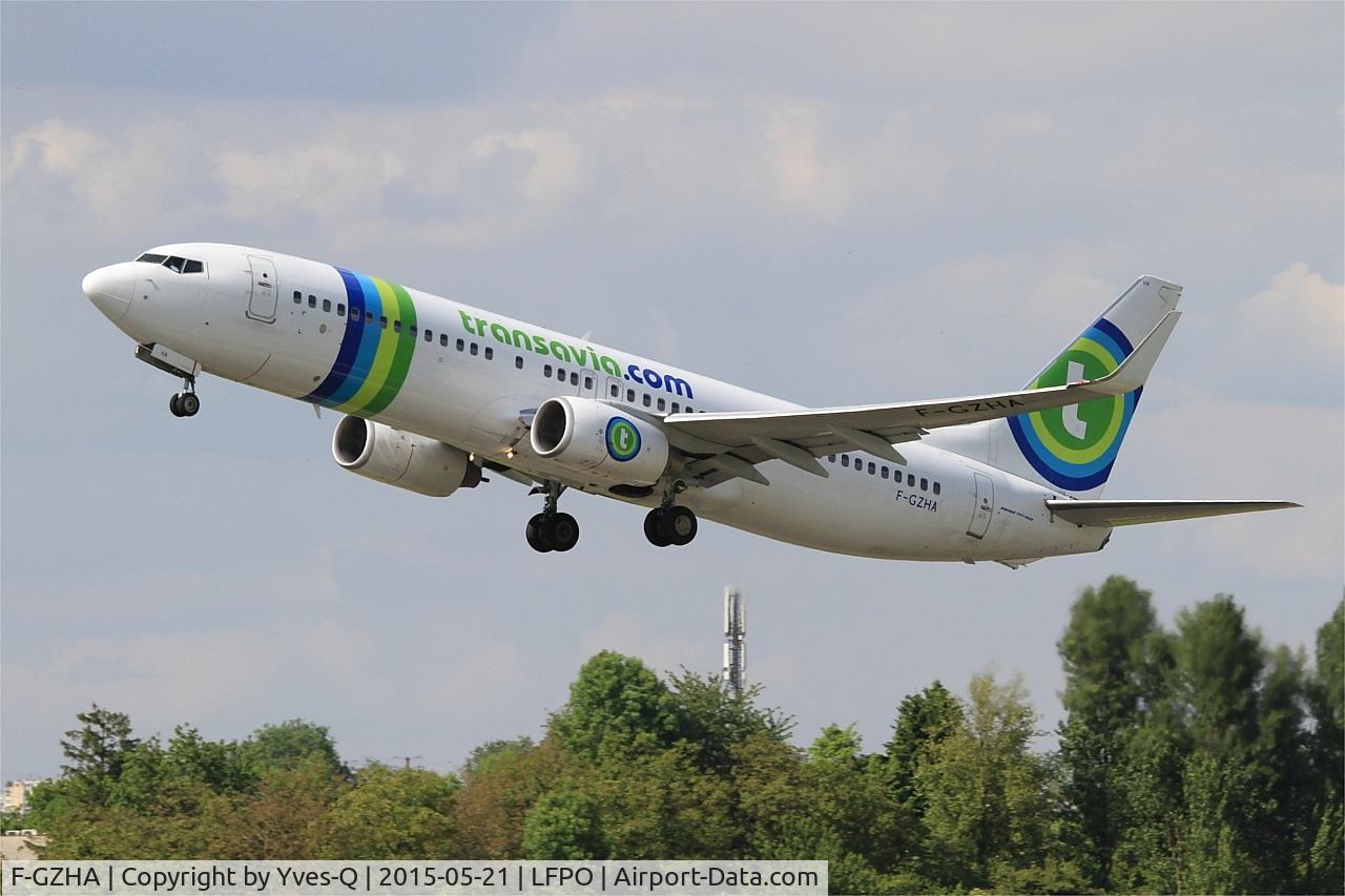 F-GZHA, 2007 Boeing 737-8GJ C/N 34901, Boeing 737-8GJ, Take off rwy 24, Paris-Orly airport (LFPO-ORY)