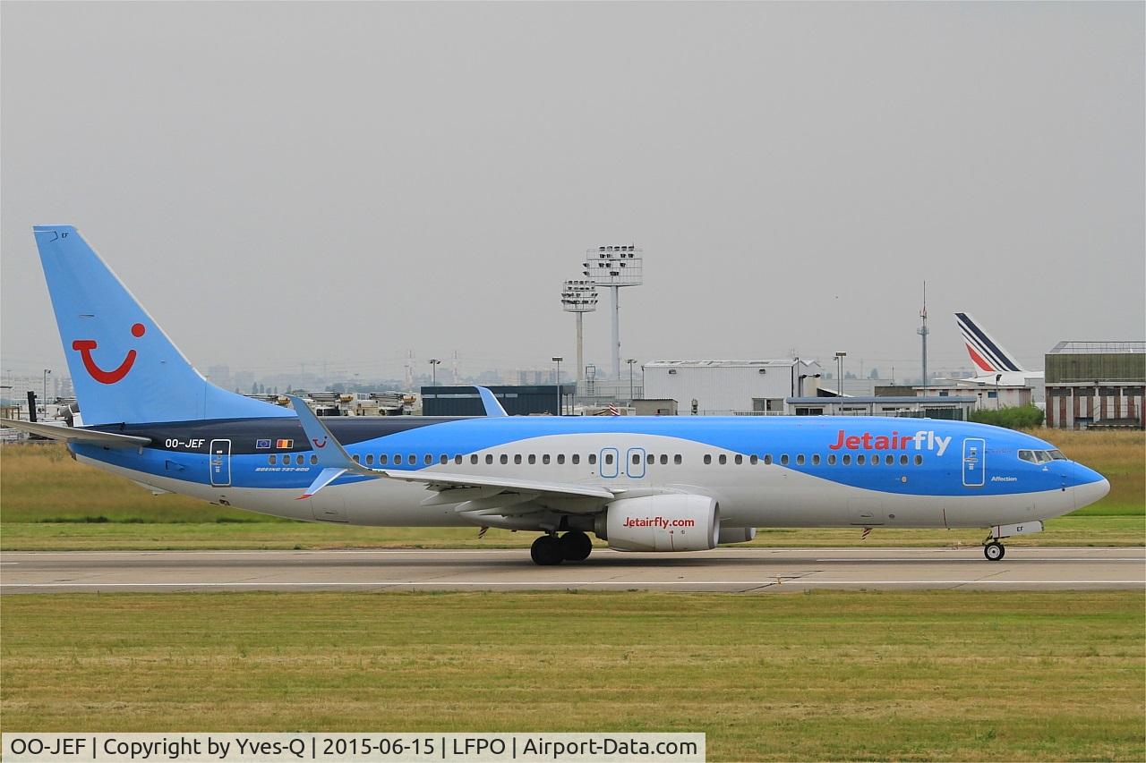 OO-JEF, 2014 Boeing 737-8K5 C/N 44271, Boeing 737-8K5, Take off run rwy 08, Paris-Orly airport (LFPO-ORY)