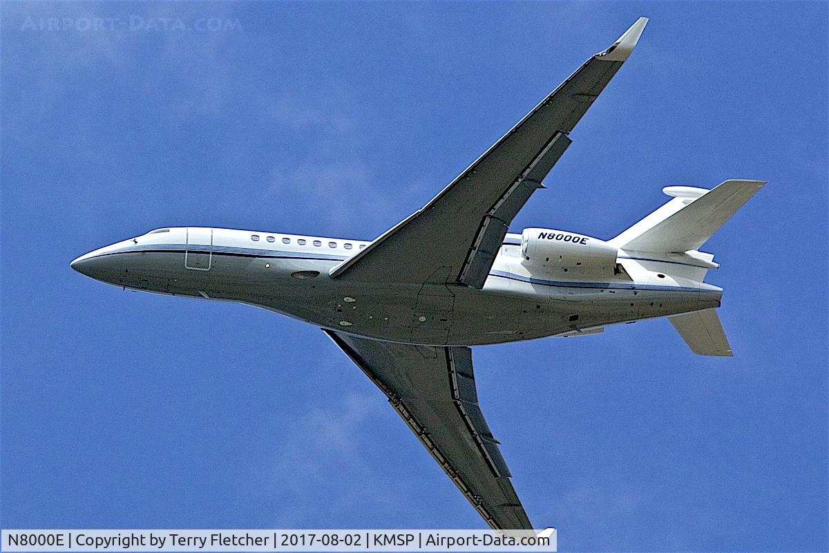 N8000E, 2008 Dassault Falcon 7X C/N 25, at Minneapolis- St,Paul International Airport