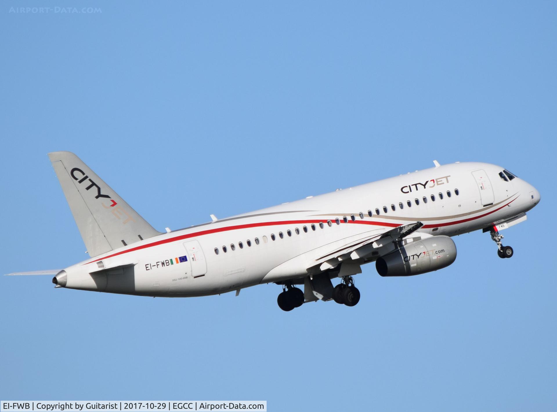 EI-FWB, 2015 Sukhoi Superjet 100-95B C/N 95108, At Manchester