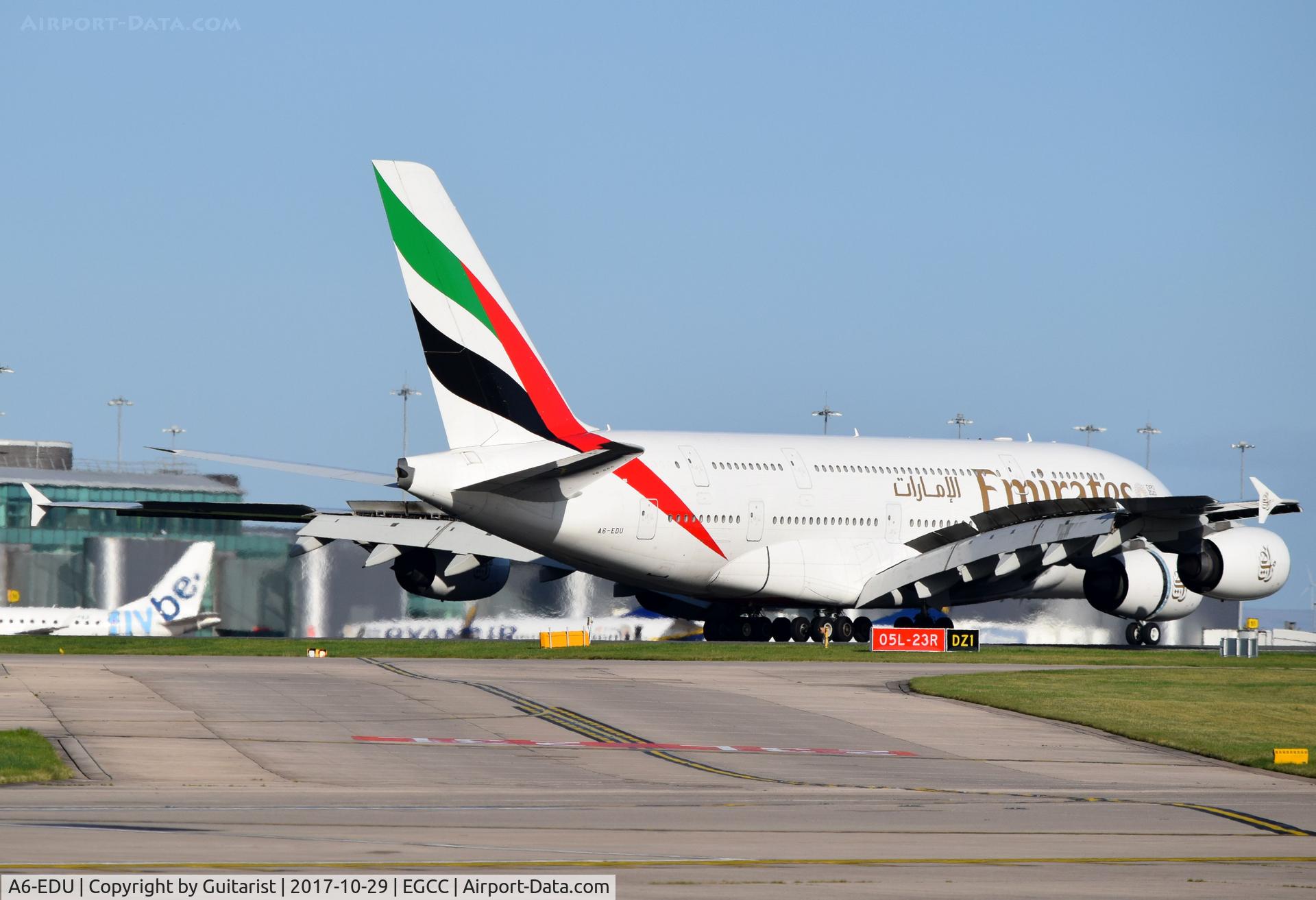 A6-EDU, 2011 Airbus A380-861 C/N 098, At Manchester