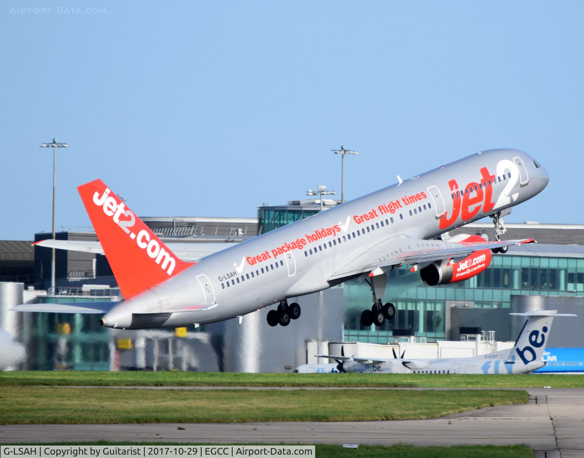 G-LSAH, 1987 Boeing 757-21B C/N 24015, At Manchester