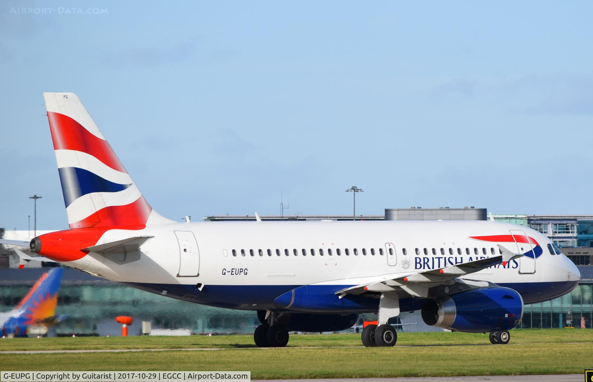 G-EUPG, 2000 Airbus A319-131 C/N 1222, At Manchester
