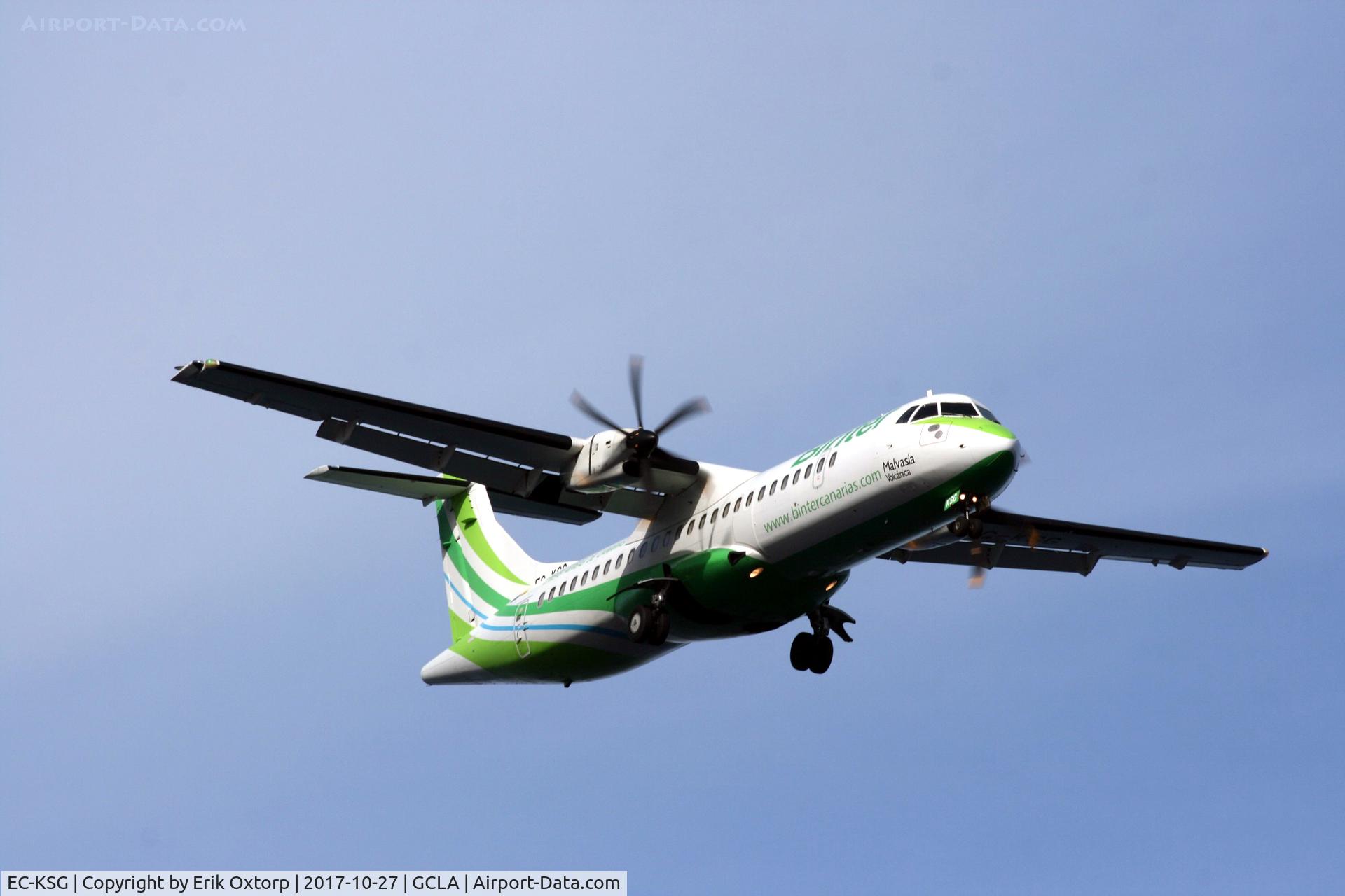 EC-KSG, 2008 ATR 72-212A C/N 796, EC-KSG about to land rw 19 in SPC