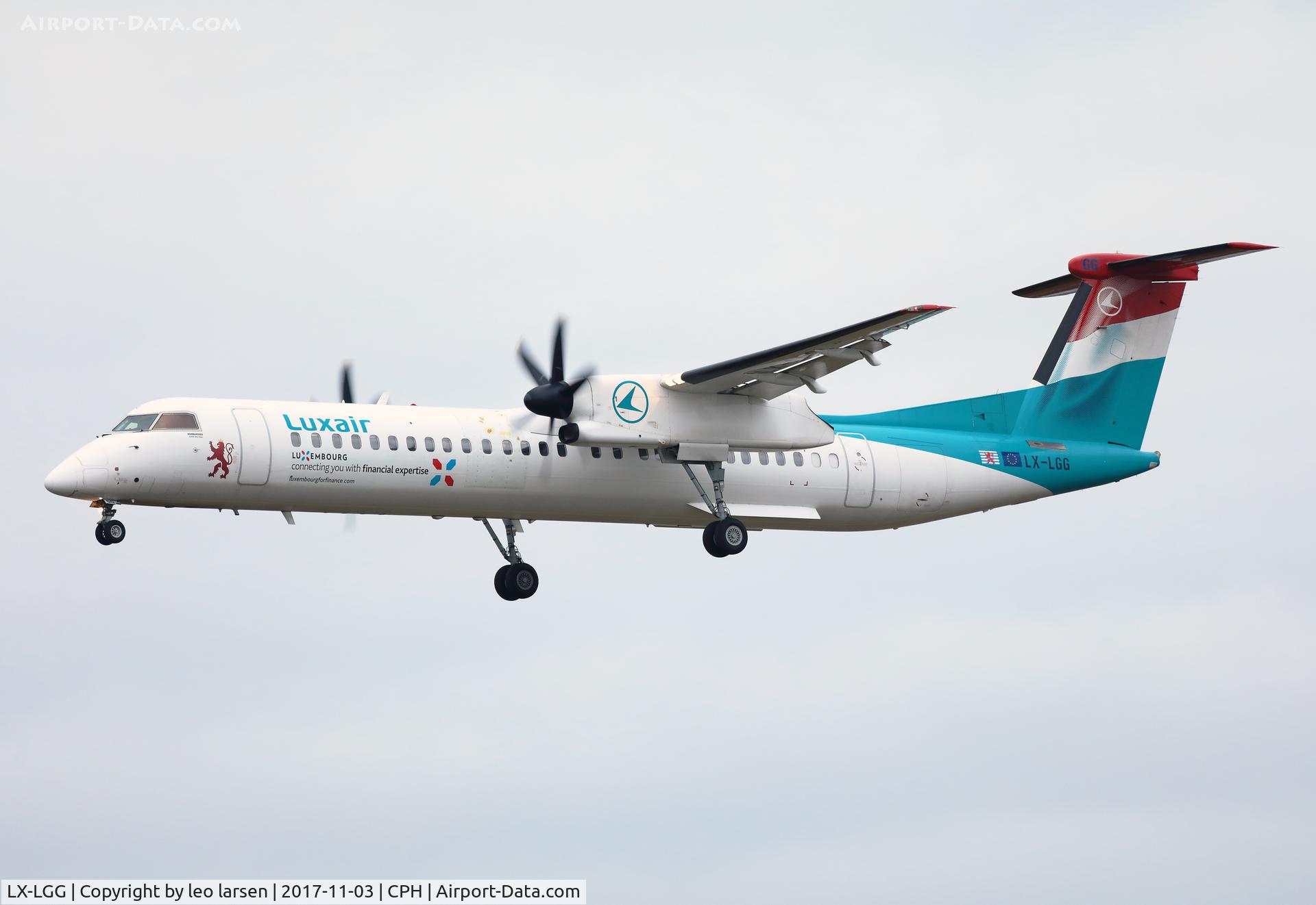 LX-LGG, 2012 Bombardier DHC-8-402Q Dash 8 Dash 8 C/N 4418, Copenhagen 3.11.2017
