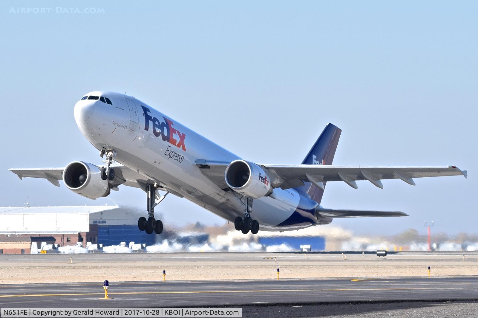 N651FE, 1994 Airbus A300F4-605R C/N 728, Departing RWY 10L.