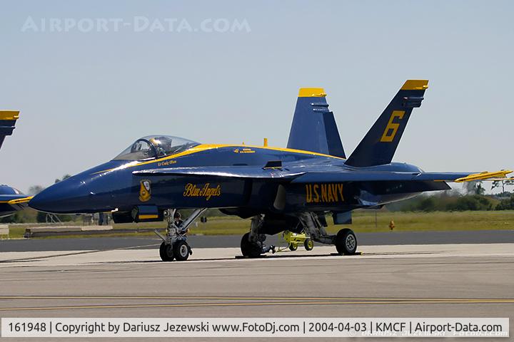 161948, McDonnell Douglas F/A-18A Hornet C/N 0157, F/A-18A Hornet 161948 C/N 0157 from Blue Angels Demo Team  NAS Pensacola, FL
