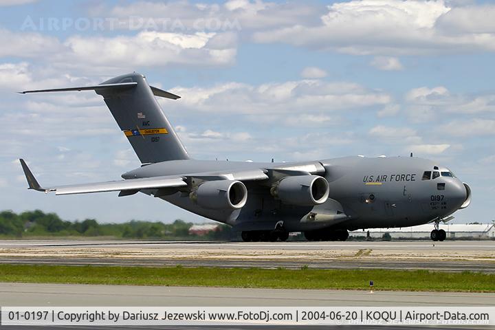 01-0197, 2001 Boeing C-17A Globemaster III C/N F-104, C-17A Globemaster 01-0197  from  437th AW Charleston AFB, SC