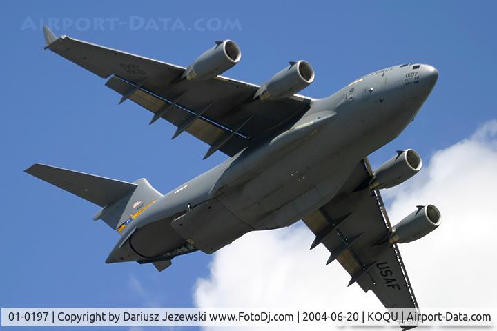 01-0197, 2001 Boeing C-17A Globemaster III C/N F-104, C-17A Globemaster 01-0197  from  437th AW Charleston AFB, SC