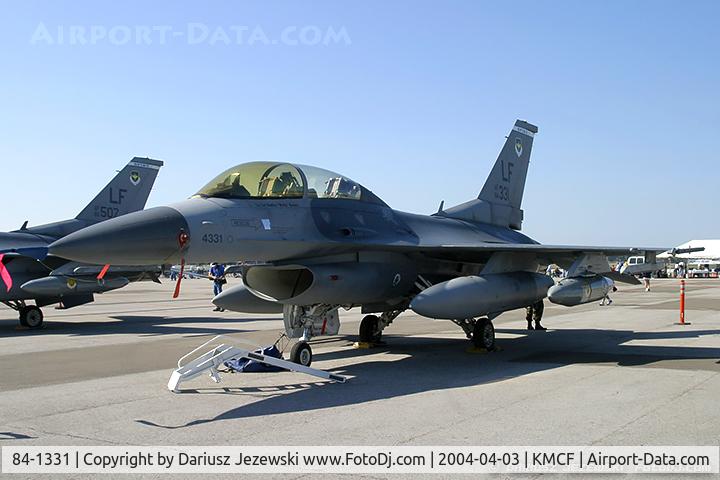 84-1331, 1984 General Dynamics F-16D Fighting Falcon C/N 5D-25, F-16D Fighting Falcon 84-1331 LF from 62nd FS 