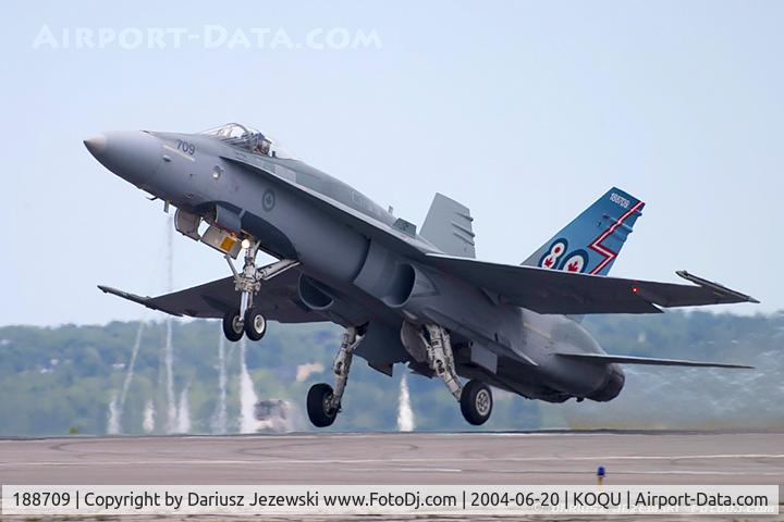 188709, McDonnell Douglas CF-188A Hornet C/N 0134/A101, CAF CF-188 Hornet 188709 from 425th TFS 'Alouette' 3rd Wing, CFB Bagotville, QC