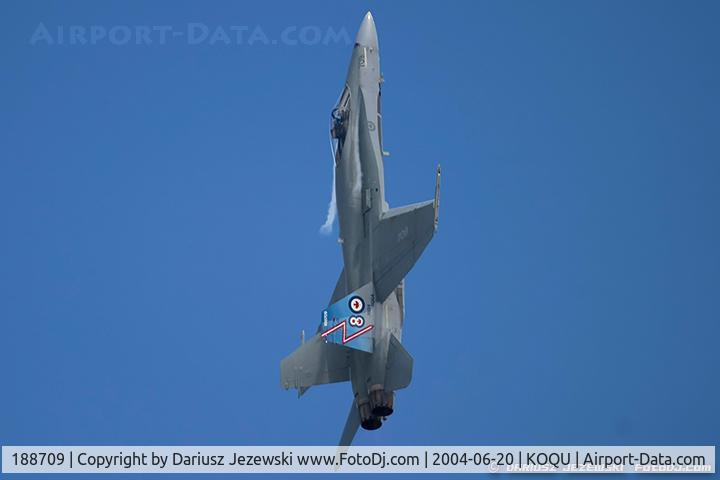 188709, McDonnell Douglas CF-188A Hornet C/N 0134/A101, CAF CF-188 Hornet 188709 from 425th TFS 'Alouette' 3rd Wing, CFB Bagotville, QC